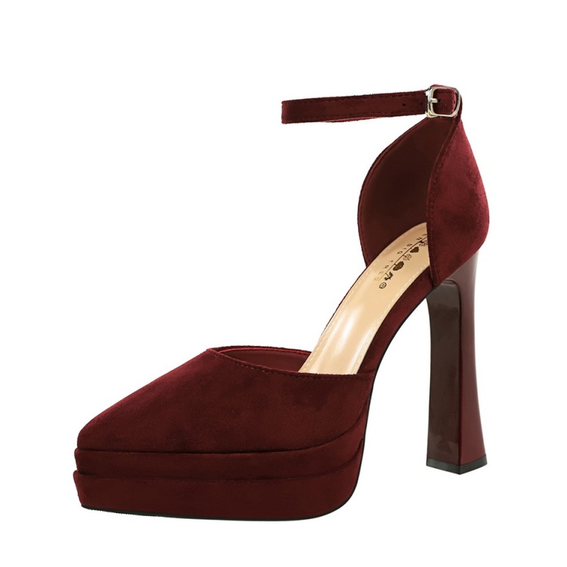 Thick high-heeled platform European style sandals