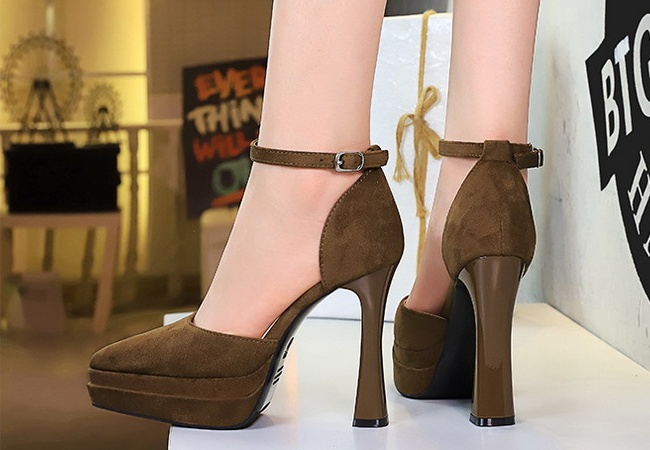 Thick high-heeled platform European style sandals