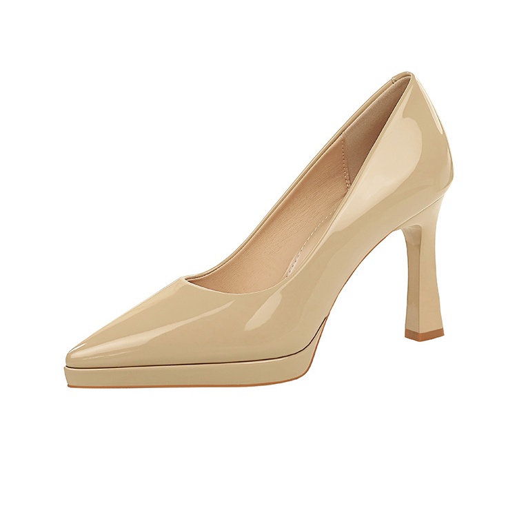 High-heeled sexy platform banquet thick shoes for women