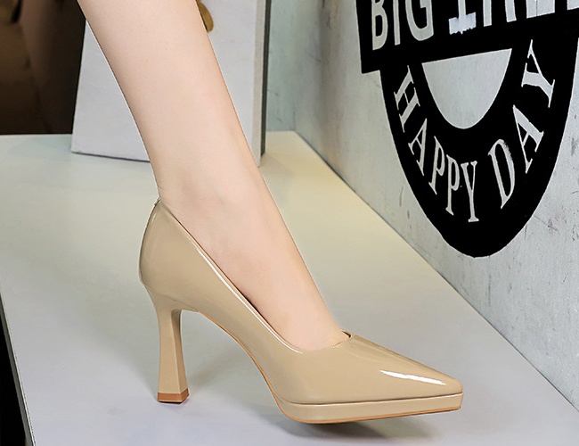High-heeled sexy platform banquet thick shoes for women