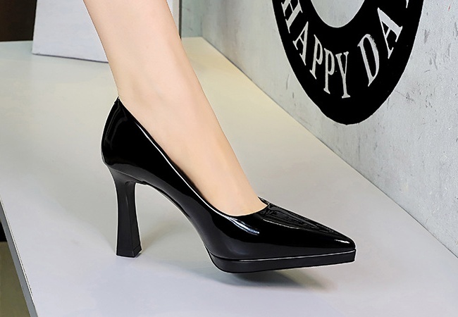 High-heeled sexy platform banquet thick shoes for women