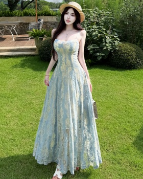 Tender France style strap dress beautiful dress for women