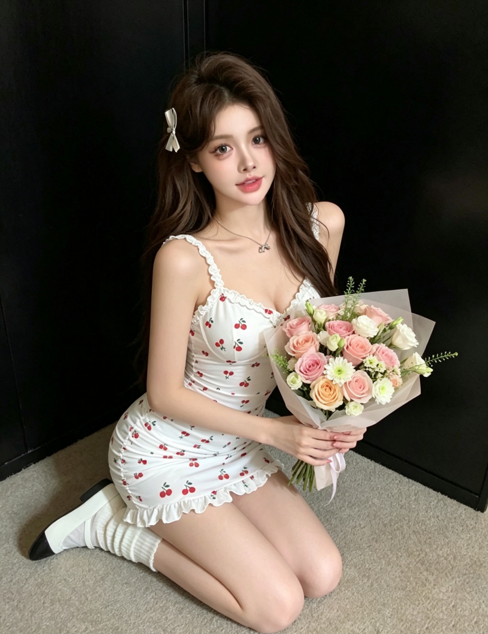 Slim enticement sling sweet elasticity sexy dress for women