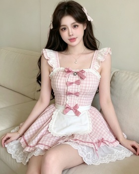 Sleeveless dress night dress a set for women