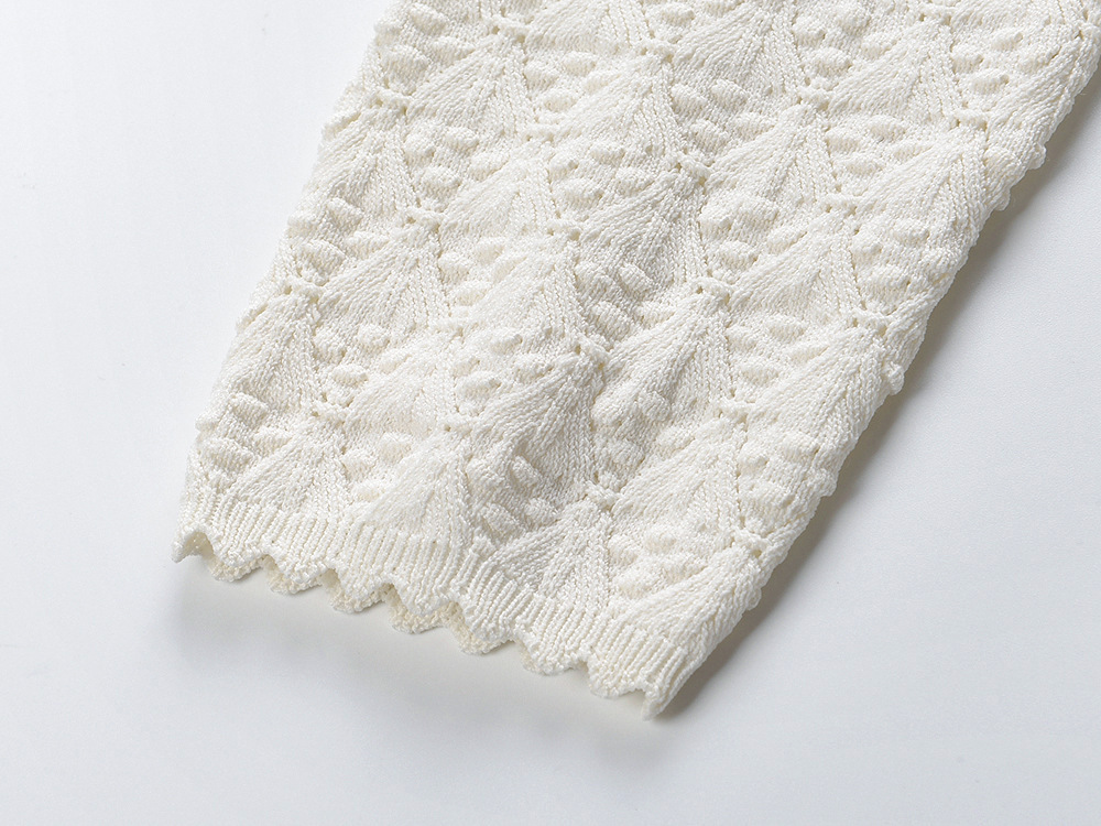 Long sleeve autumn and winter crochet dress for women