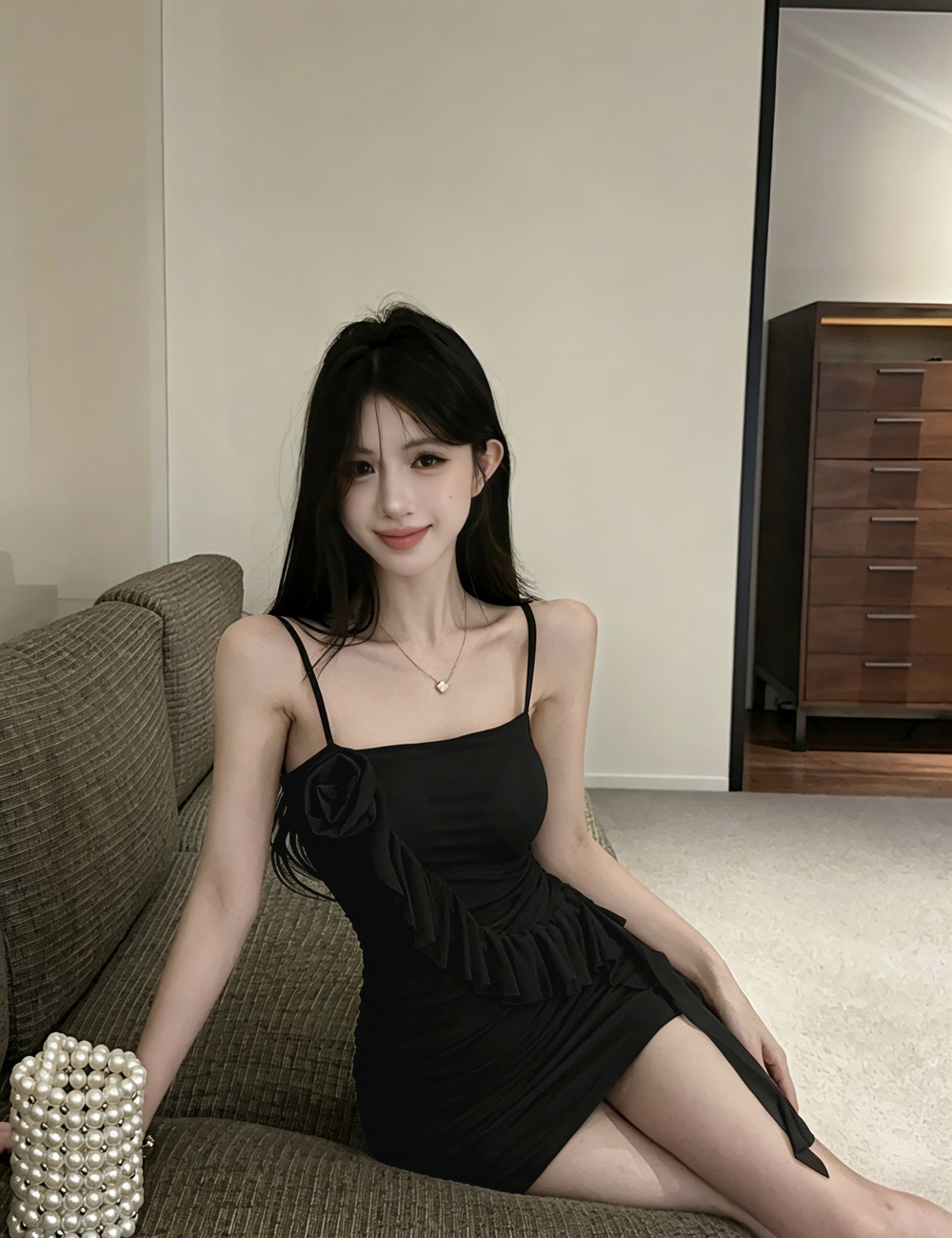 Tight dress drawstring T-back for women