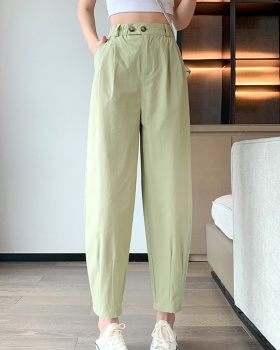 Loose ice silk carrot pants thin bloomers for women