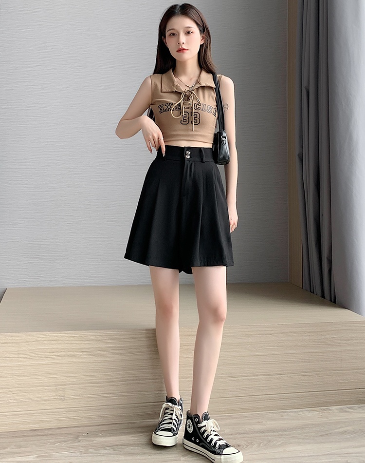 Summer shorts hold abdomen business suit for women
