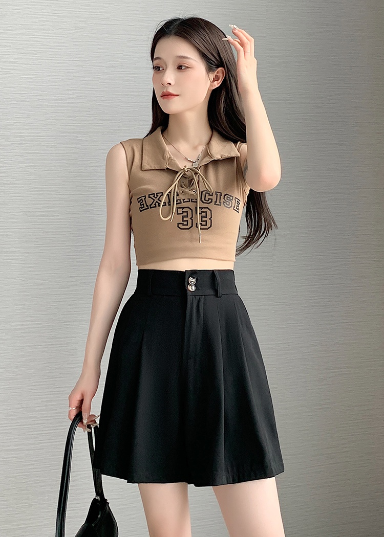 Summer shorts hold abdomen business suit for women