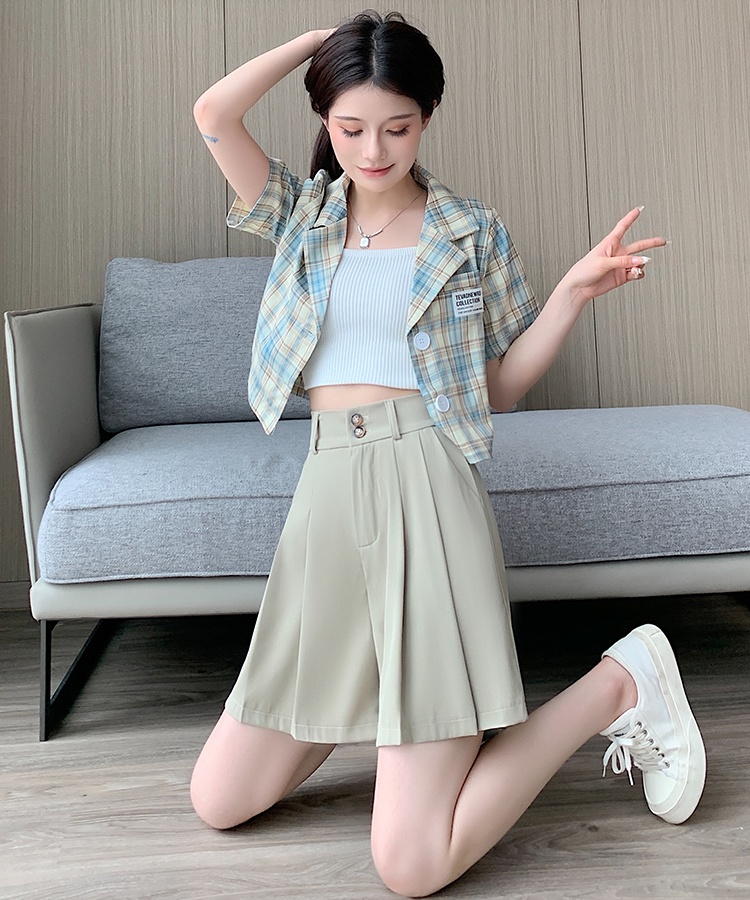 Summer shorts hold abdomen business suit for women