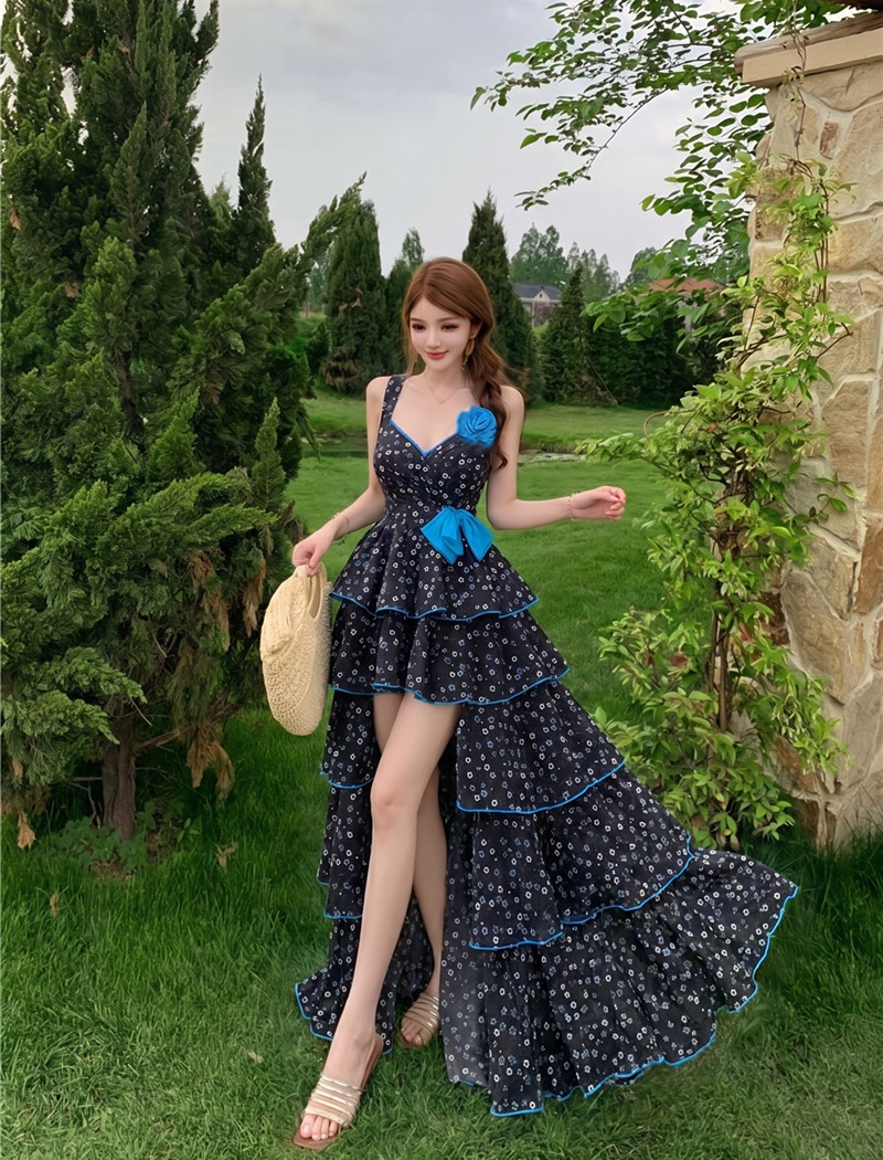 Sling cake dress sexy long dress for women