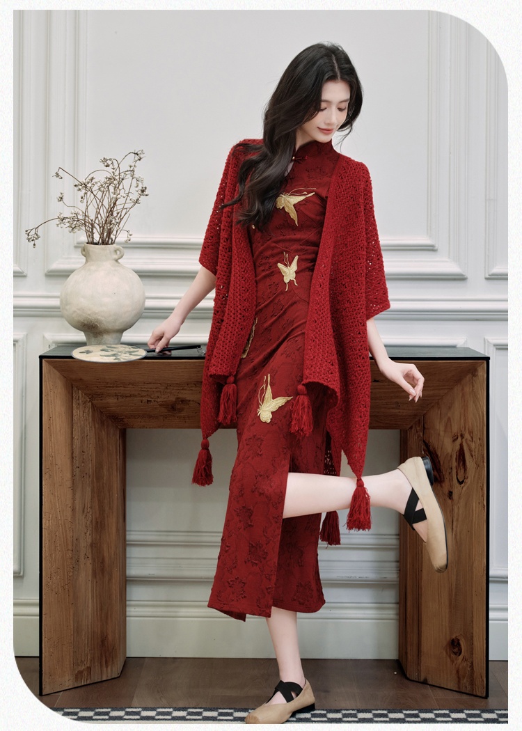 Retro maiden dress bride cheongsam