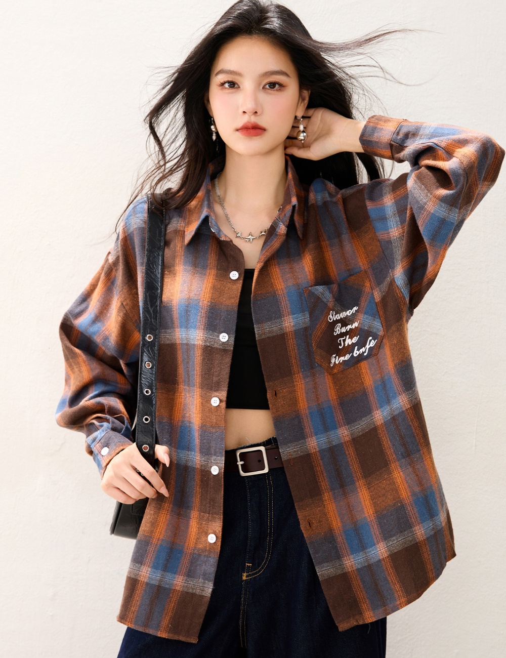 Light T-shirt hand-painted bottoming shirt