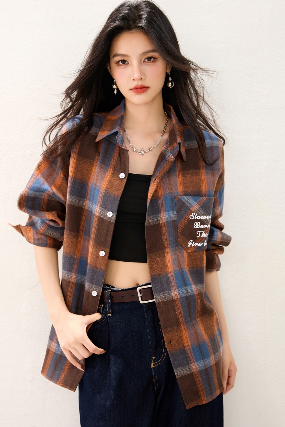 Light T-shirt hand-painted bottoming shirt