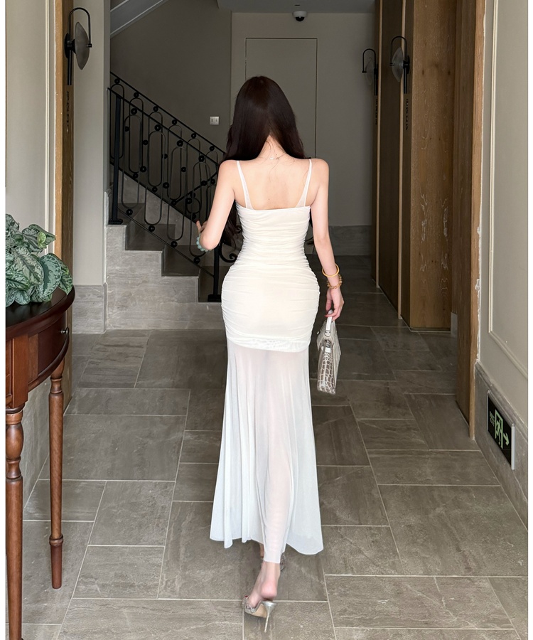 Mermaid slim long dress sling temperament dress for women