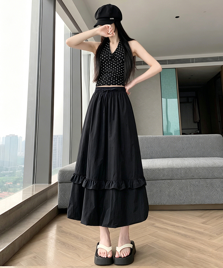 Thick and disorderly long dress summer bud skirt for women