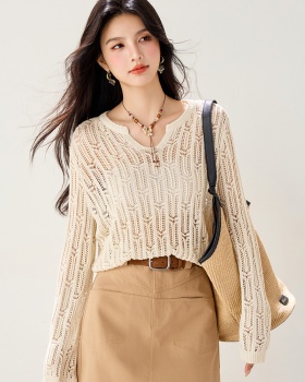 Light lazy sweater Western style thin smock for women