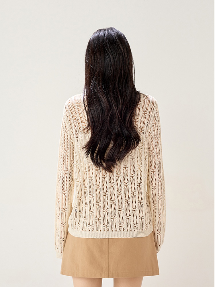Light lazy sweater Western style thin smock for women