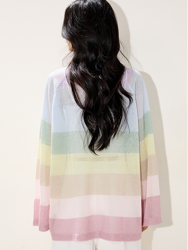 Sunscreen smock chiffon sweater for women