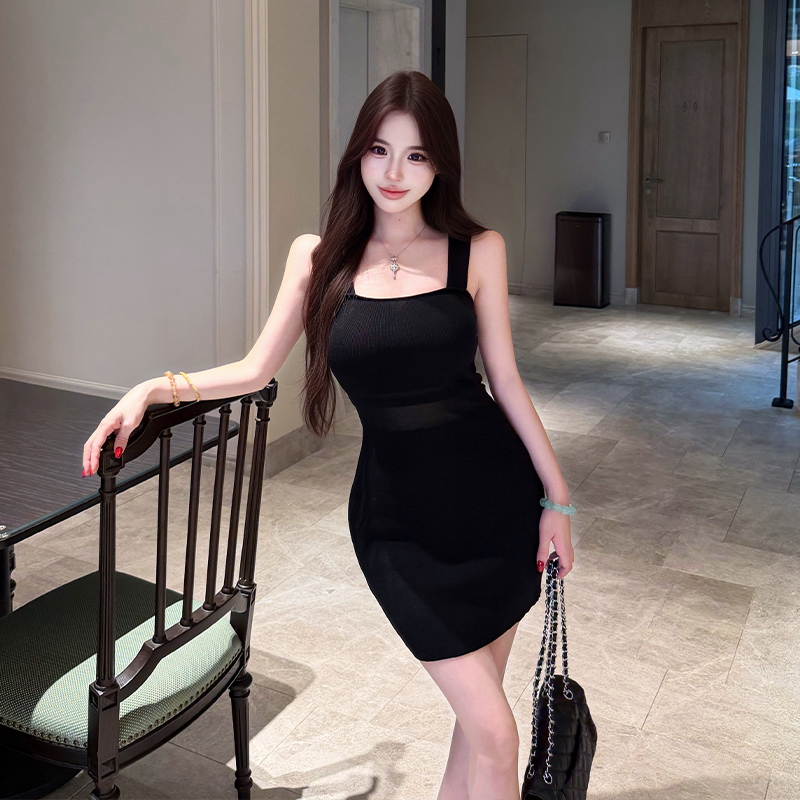 Temperament sexy summer dress slim enticement all-match T-back