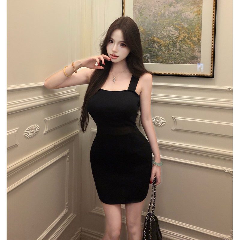 Temperament sexy summer dress slim enticement all-match T-back