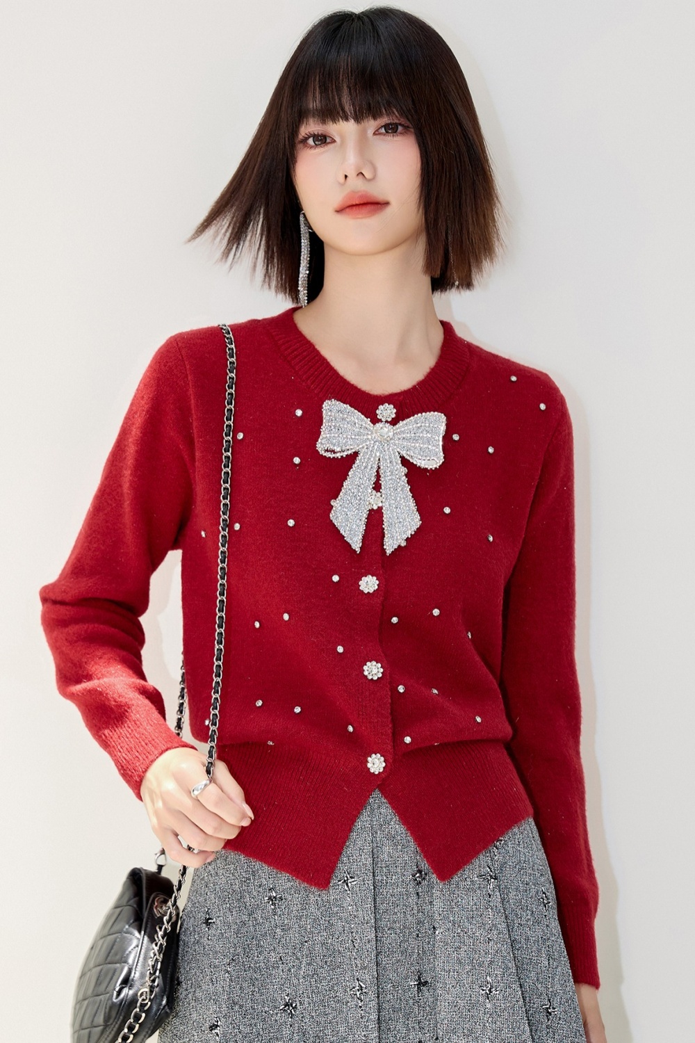 All-match cardigan France style tops for women