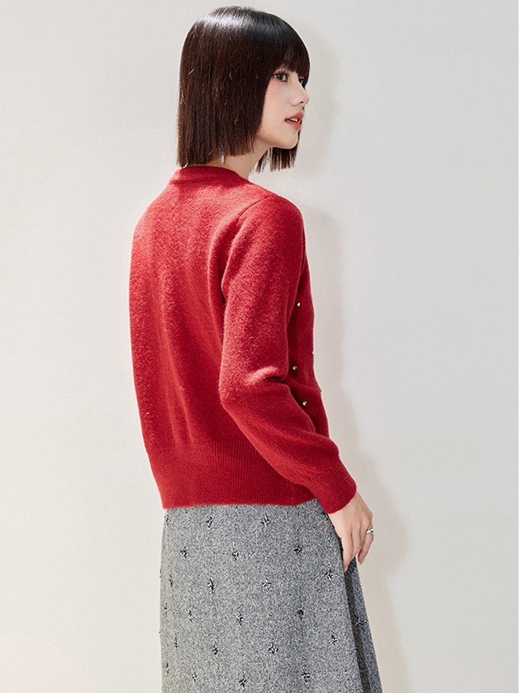 All-match cardigan France style tops for women