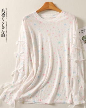 Colors sunscreen sun shirt stars lace smock for women