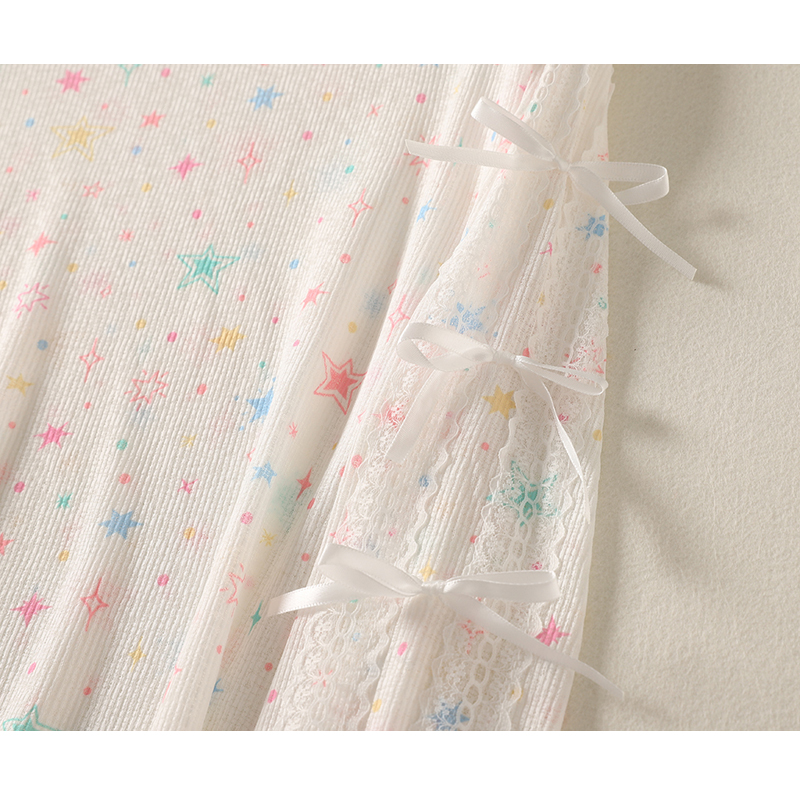 Colors sunscreen sun shirt stars lace smock for women