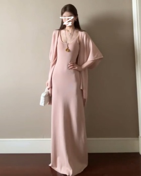 Short sleeve summer shawl pink cardigan 2pcs set for women