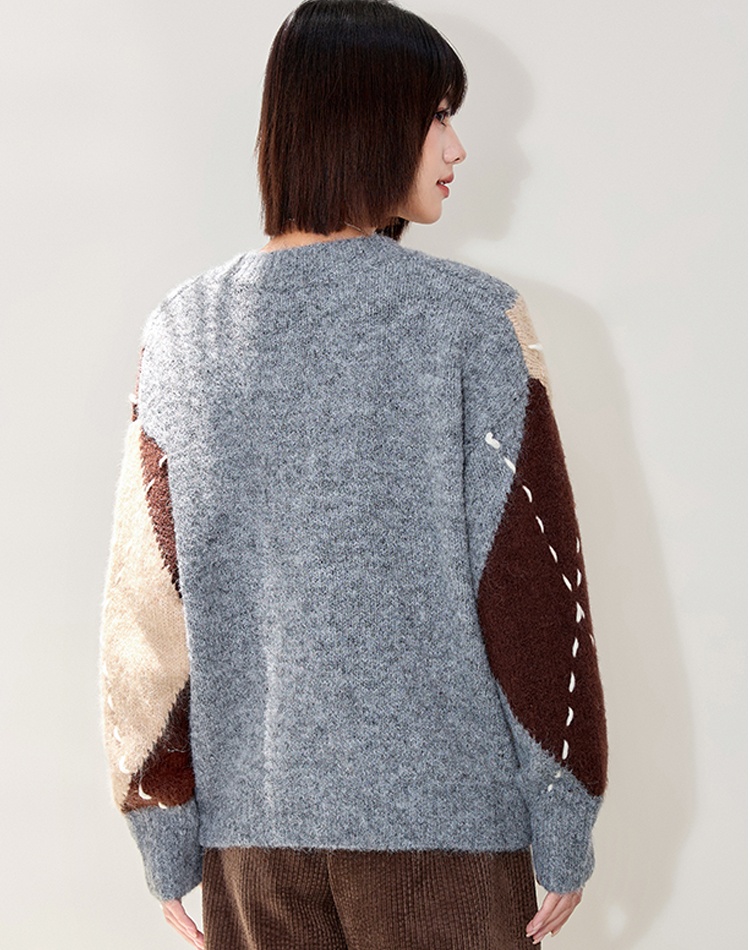 Lazy autumn cardigan knitted coat
