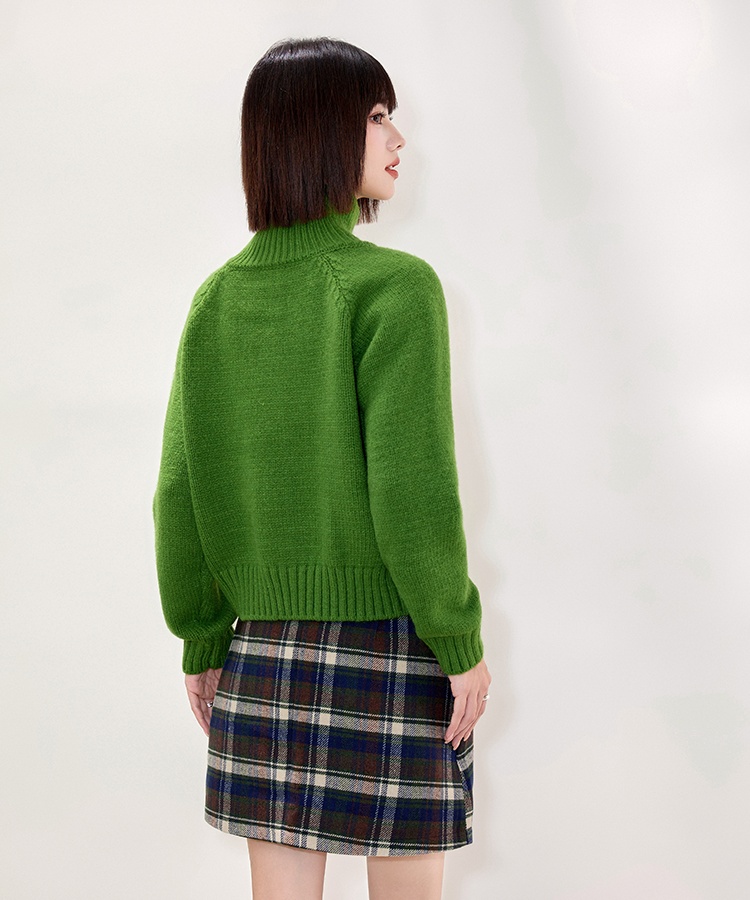 Double zip temperament cardigan pure fashion sweater