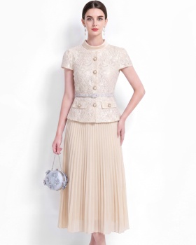 Ladies chanelstyle dress commuting long dress for women