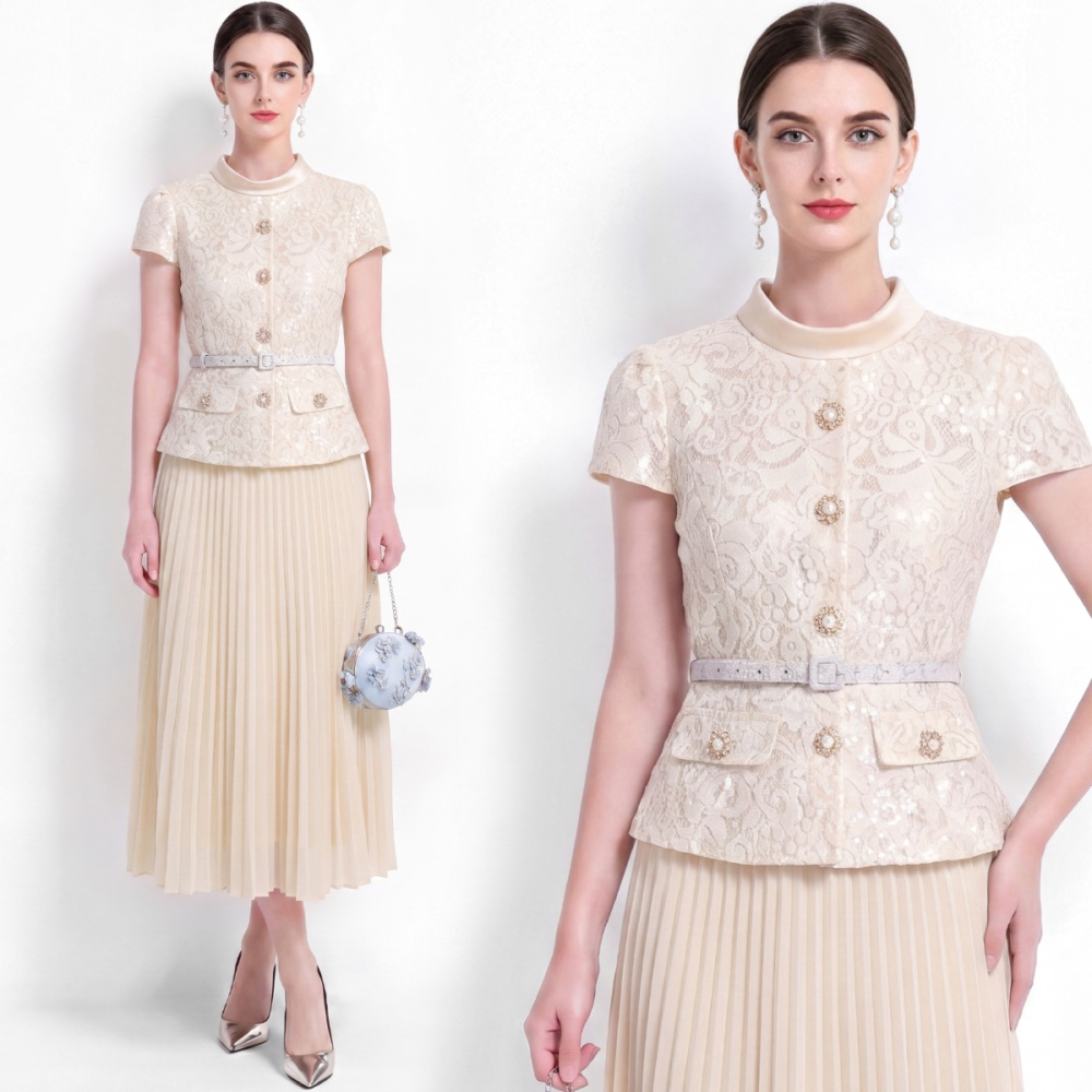 Ladies chanelstyle dress commuting long dress for women