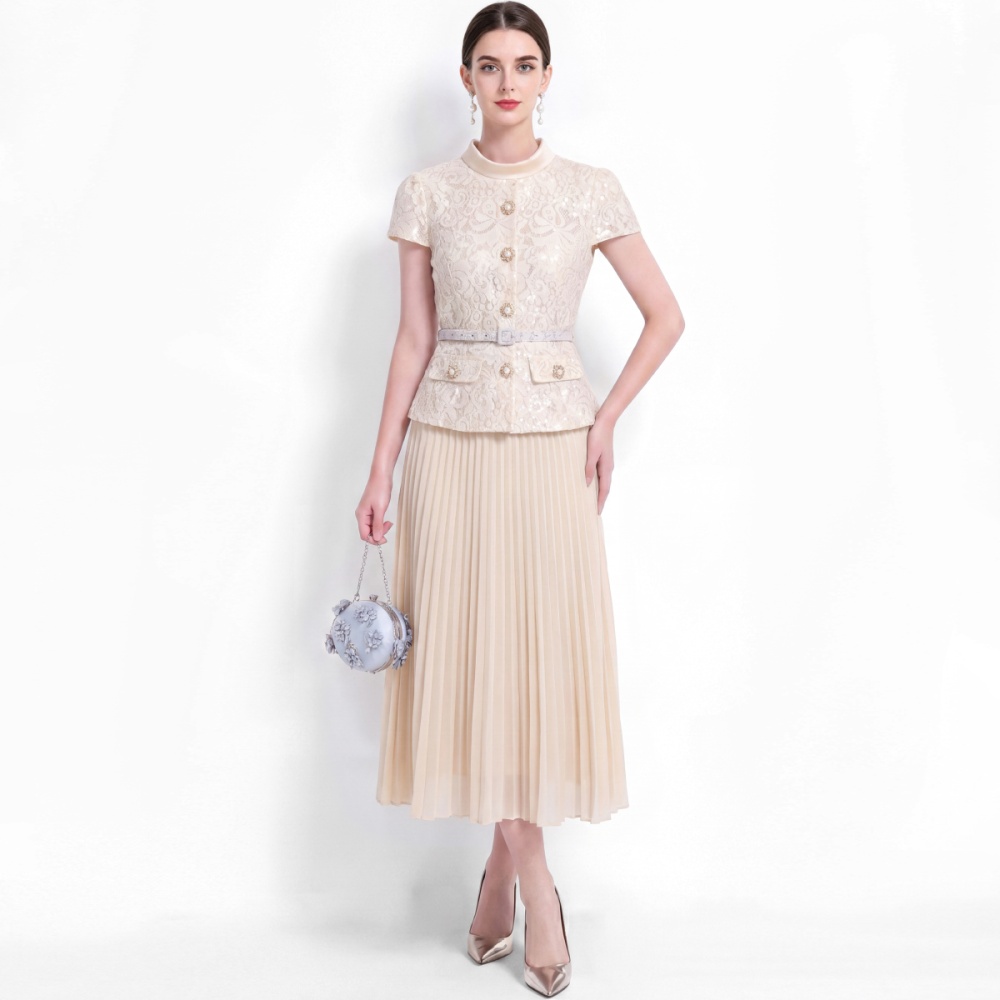 Ladies chanelstyle dress commuting long dress for women