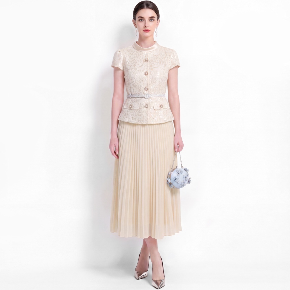 Ladies chanelstyle dress commuting long dress for women