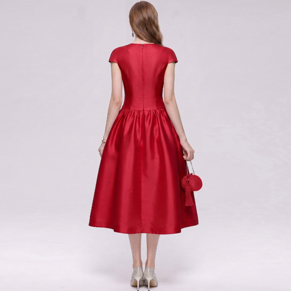 Round neck satin dress big skirt France style Sexy underwear