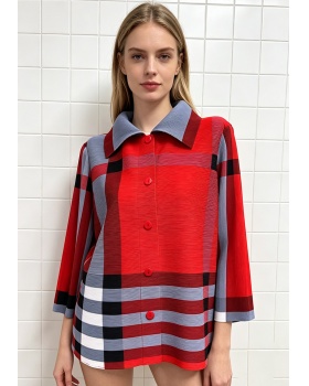 Long sleeve loose shirt large yard single-breasted jacket