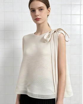 Double gauze frenum vest tender loose temperament tops