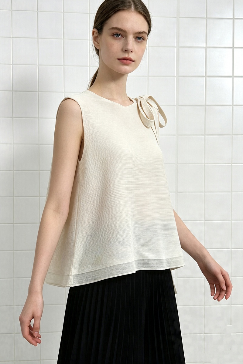 Double gauze frenum vest tender loose temperament tops