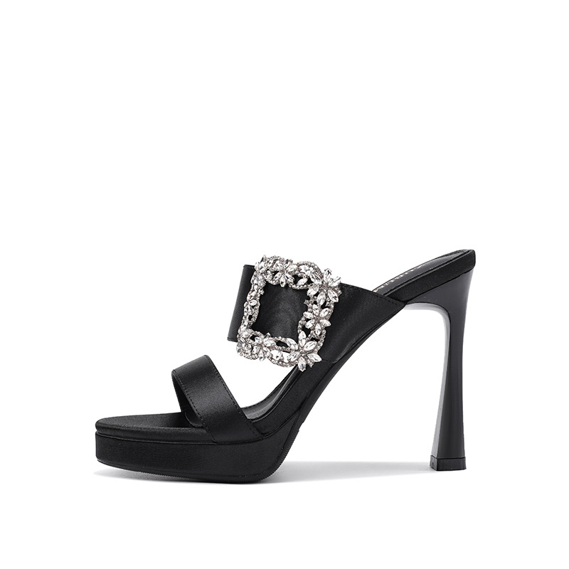 Temperament rhinestone sandals wears outside summer slippers