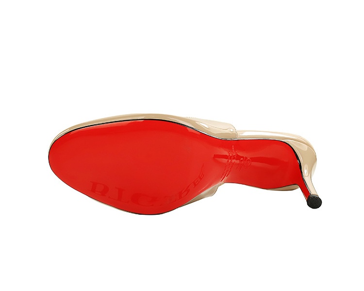 Round fashion sweet stilettos low France style sandals