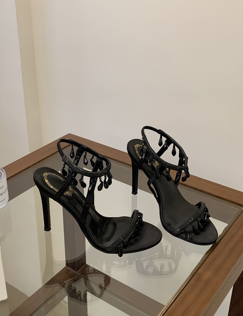 Summer twining tassels open toe high-heeled skirt for women