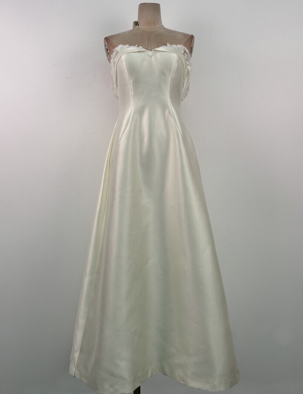 Flat shoulder temperament dress flowers elegant formal dress