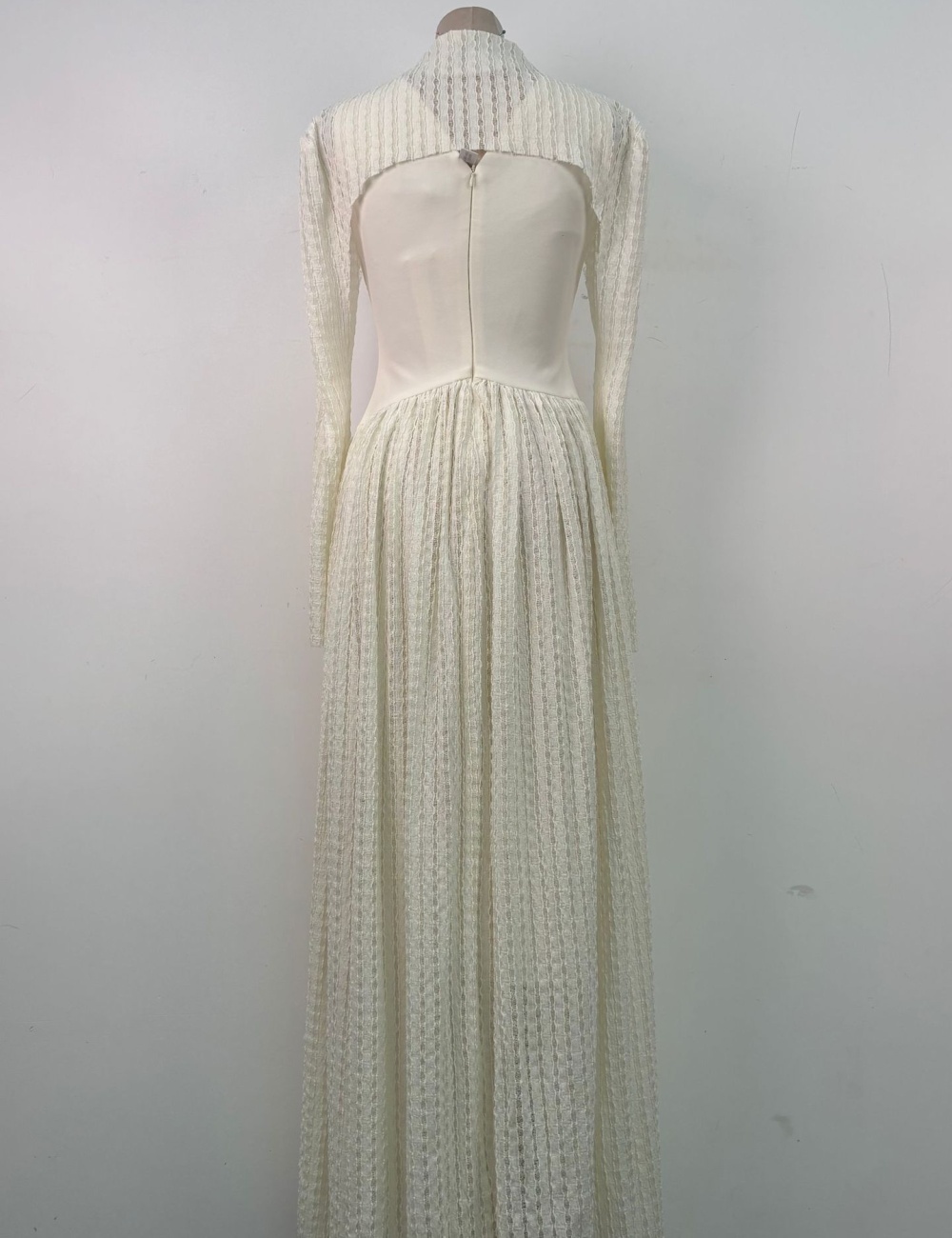 Niche elegant waistcoat temperament long dress 2pcs set