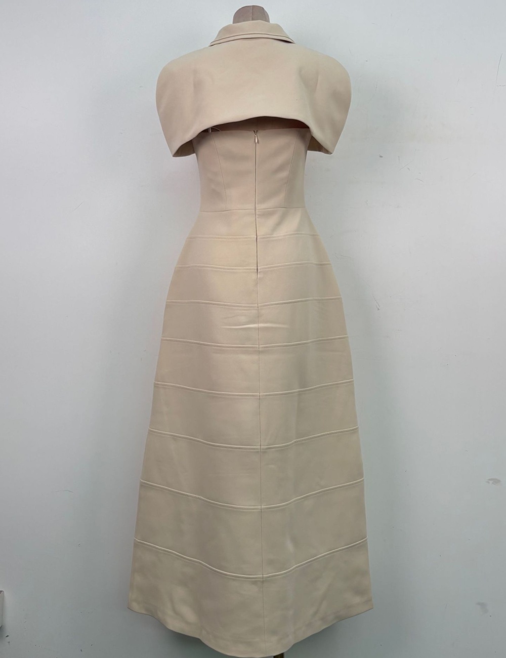 Slim niche temperament dress ladies halter shawl 2pcs set