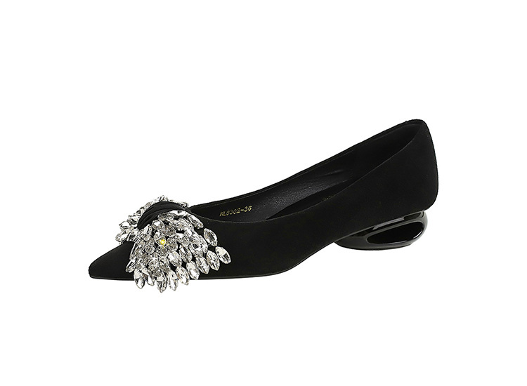 Profession pointed lazy shoes rhinestone low shoes for women