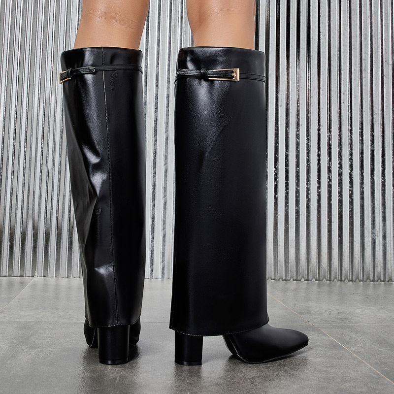 Large yard thick boots long tube thigh boots