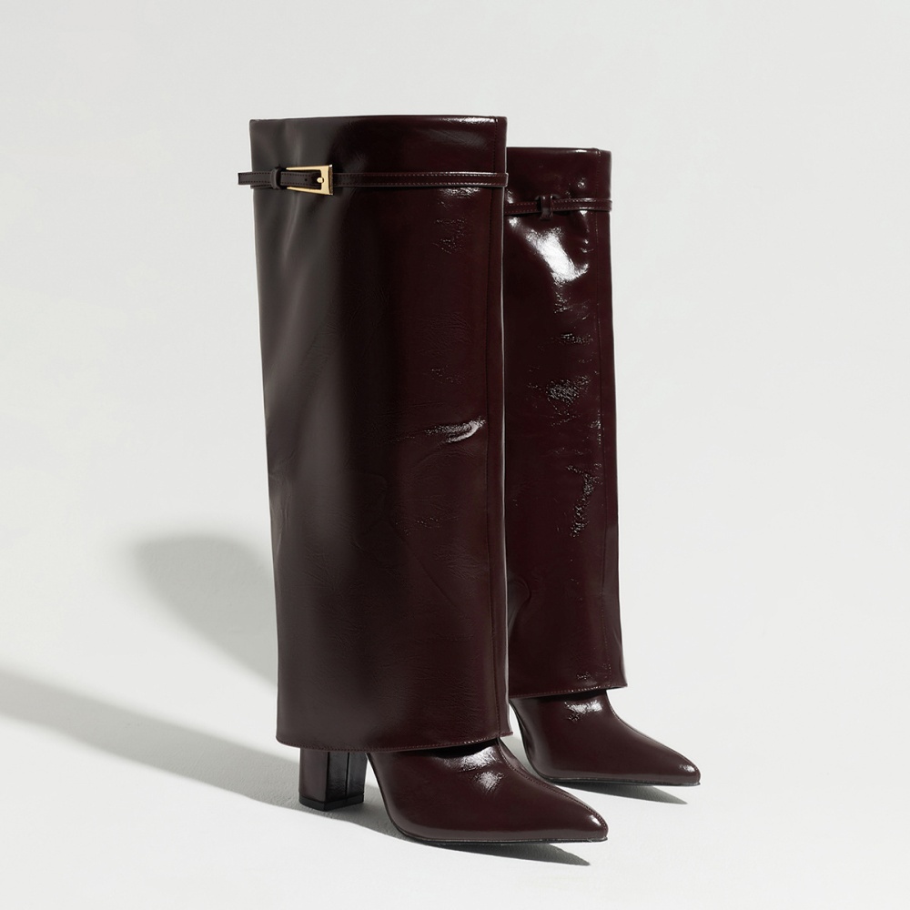 Large yard thick boots long tube thigh boots