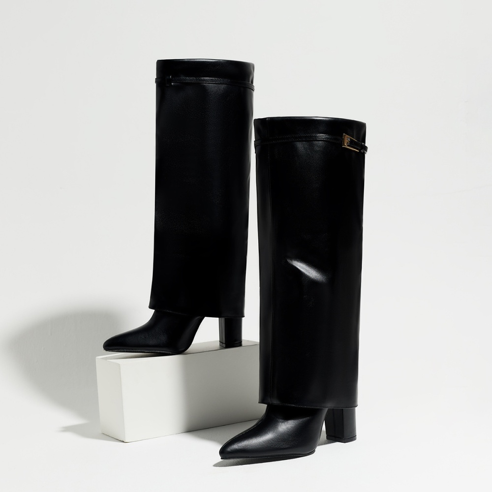 Large yard thick boots long tube thigh boots